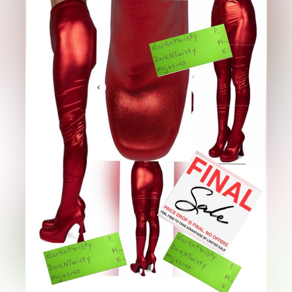 Jeffrey Campbell Shoes - Jeffrey Campbell BNIB Small PANTALONES 6M platform women Metallic Red